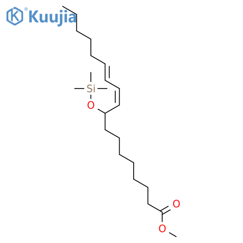 10,12-Octadecadienoic acid, 9-[(trimethylsilyl)oxy]-, methyl ester, (Z,E)- structure