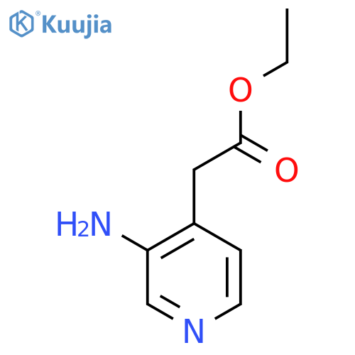 ethyl 2-(3-aminopyridin-4-yl)acetate structure