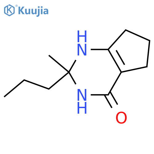 4H-CYCLOPENTAPYRIMIDIN-4-ONE, 1,2,3,5,6,7-HEXAHYDRO-2-METHYL-2-PROPYL- structure