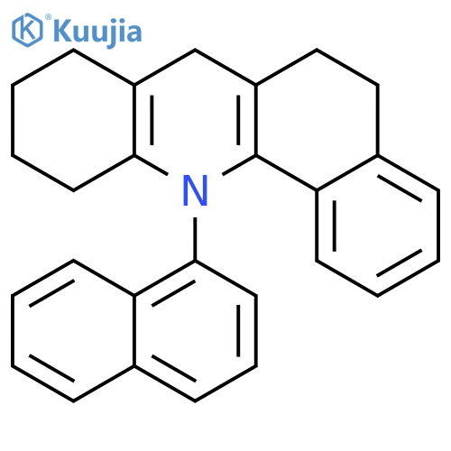 Benz[c]acridine, 5,6,7,8,9,10,11,12-octahydro-12-(1-naphthalenyl)- structure