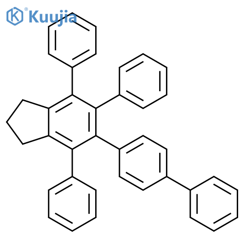 1H-INDENE, 5-[1,1'-BIPHENYL]-4-YL-2,3-DIHYDRO-4,6,7-TRIPHENYL- structure
