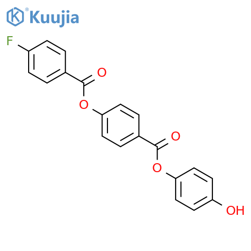 BENZOIC ACID, 4-FLUORO-, 4-[(4-HYDROXYPHENOXY)CARBONYL]PHENYL ESTER structure