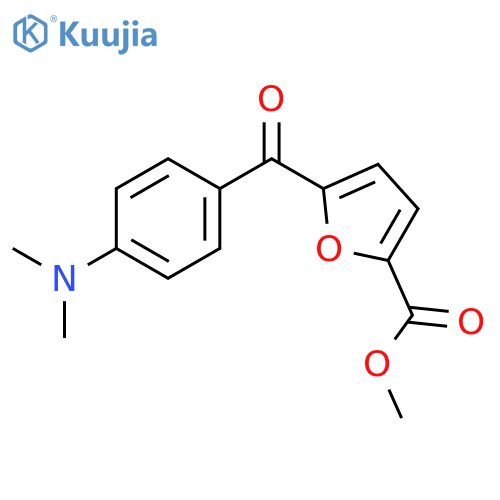 2-FURANCARBOXYLIC ACID, 5-[4-(DIMETHYLAMINO)BENZOYL]-, METHYL ESTER structure