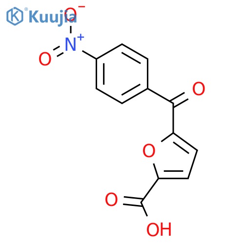 2-Furancarboxylic acid, 5-(4-nitrobenzoyl)- structure