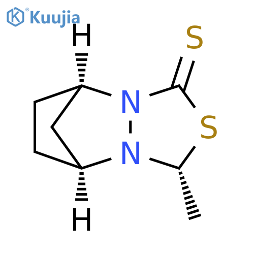 5,8-Methano-1H,3H-[1,3,4]thiadiazolo[3,4-a]pyridazine-1-thione,tetrahydro-3-methyl-,(3-alpha-,5-alpha-,8-alpha-)-(9CI) structure