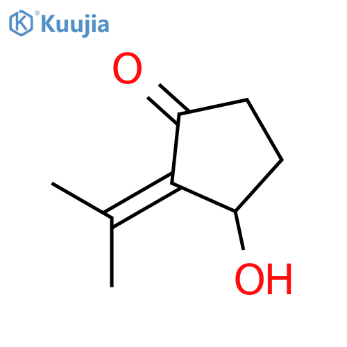 CYCLOPENTANONE, 3-HYDROXY-2-(1-METHYLETHYLIDENE)- structure