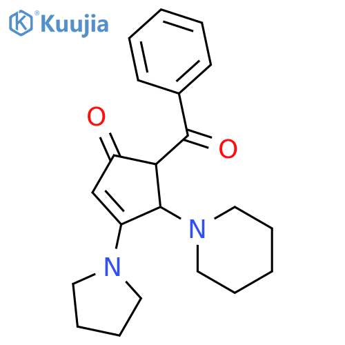2-CYCLOPENTEN-1-ONE, 5-BENZOYL-4-(1-PIPERIDINYL)-3-(1-PYRROLIDINYL)- structure
