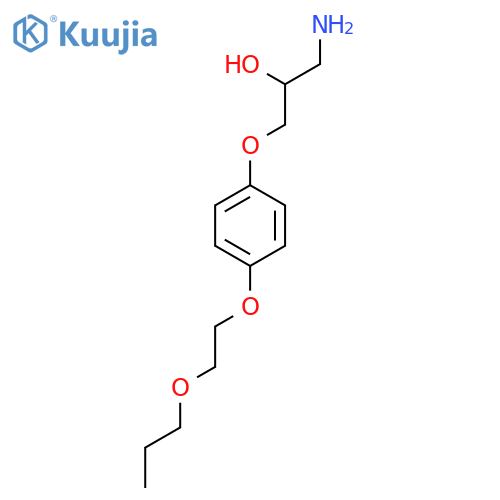 2-Propanol, 1-amino-3-[4-(2-propoxyethoxy)phenoxy]- structure