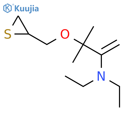 1-Buten-2-amine, N,N-diethyl-3-methyl-3-(thiiranylmethoxy)- structure