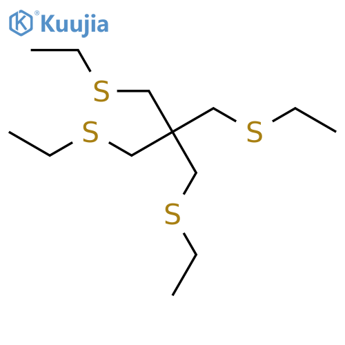 Propane, 1,3-bis(ethylthio)-2,2-bis[(ethylthio)methyl]- structure