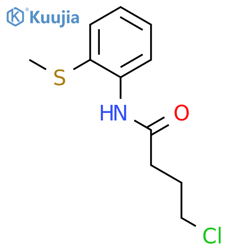 Butanamide, 4-chloro-N-[2-(methylthio)phenyl]- structure