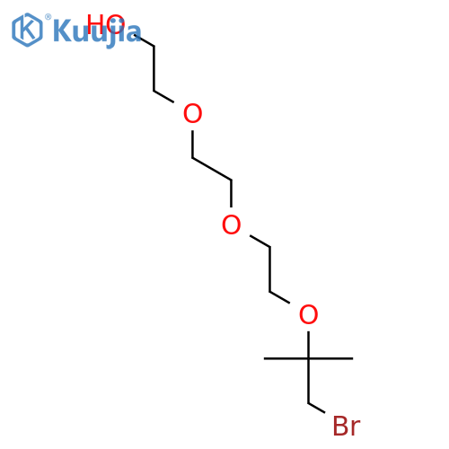 ETHANOL, 2-[2-[2-(2-BROMO-1,1-DIMETHYLETHOXY)ETHOXY]ETHOXY]- structure