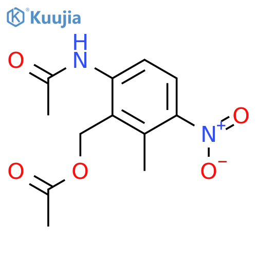 ACETAMIDE, N-[2-[(ACETYLOXY)METHYL]-3-METHYL-4-NITROPHENYL]- structure