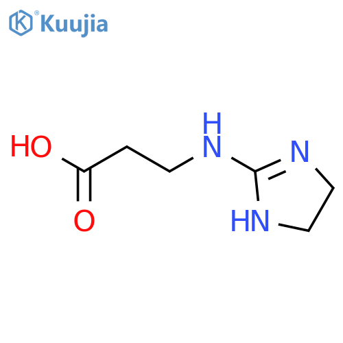 N-(4,5-dihydro-1H-imidazol-2-yl)-beta-alanine structure