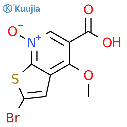 THIENO[2,3-B]PYRIDINE-5-CARBOXYLIC ACID, 2-BROMO-4-METHOXY-, 7-OXIDE structure