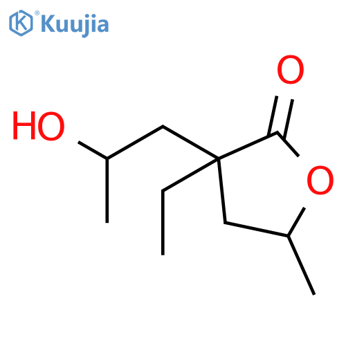 2(3H)-FURANONE, 3-ETHYLDIHYDRO-3-(2-HYDROXYPROPYL)-5-METHYL- structure