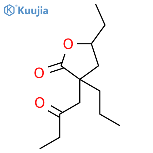 2(3H)-Furanone, 5-ethyldihydro-3-(2-oxobutyl)-3-propyl- structure