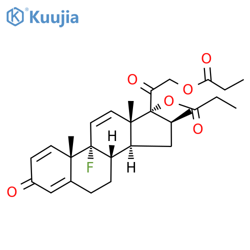 9-Fluoro-16b-methyl-17a,21-bis(1-oxopropoxy)-pregna-1,4,11-triene-3,20-dione structure