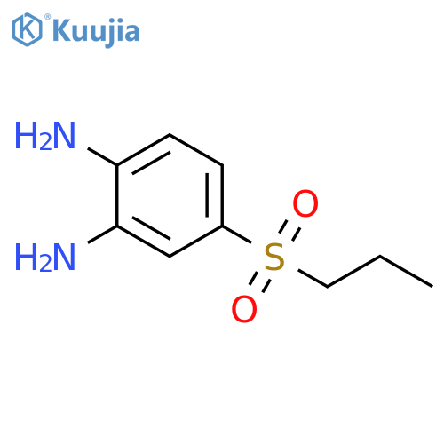1,2-Benzenediamine, 4-(propylsulfonyl)- structure