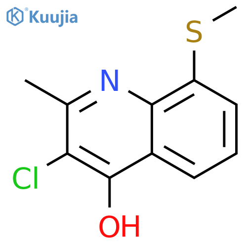 4-Quinolinol, 3-chloro-2-methyl-8-(methylthio)- structure