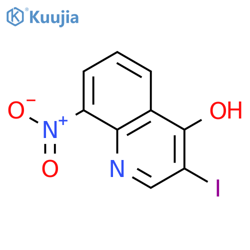 4-QUINOLINOL, 3-IODO-8-NITRO- structure
