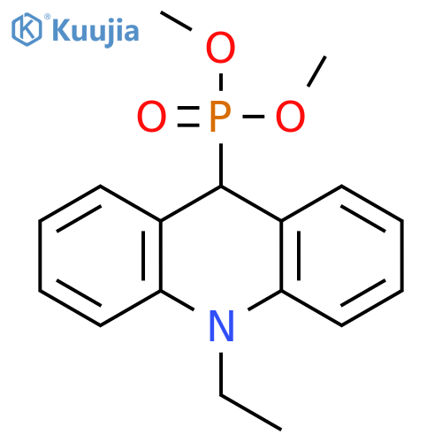 Phosphonic acid, (10-ethyl-9,10-dihydro-9-acridinyl)-, dimethyl ester structure