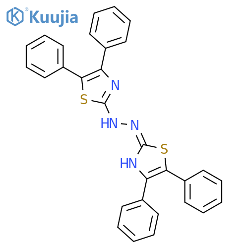 2(3H)-THIAZOLONE, 4,5-DIPHENYL-, (4,5-DIPHENYL-2-THIAZOLYL)HYDRAZONE structure