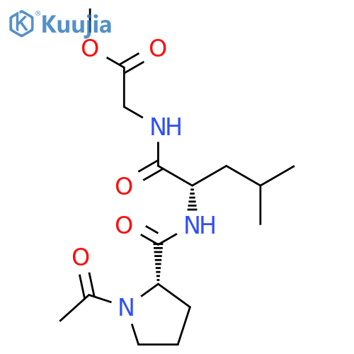 GLYCINE, N-[N-(1-ACETYL-L-PROLYL)-L-LEUCYL]-, METHYL ESTER structure