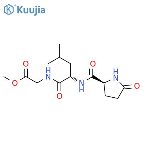 GLYCINE, N-[N-(5-OXO-L-PROLYL)-L-LEUCYL]-, METHYL ESTER structure