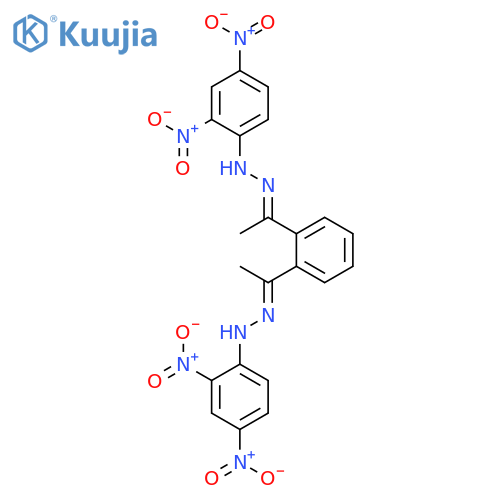 Ethanone, 1,1'-(1,2-phenylene)bis-, bis[(2,4-dinitrophenyl)hydrazone] structure