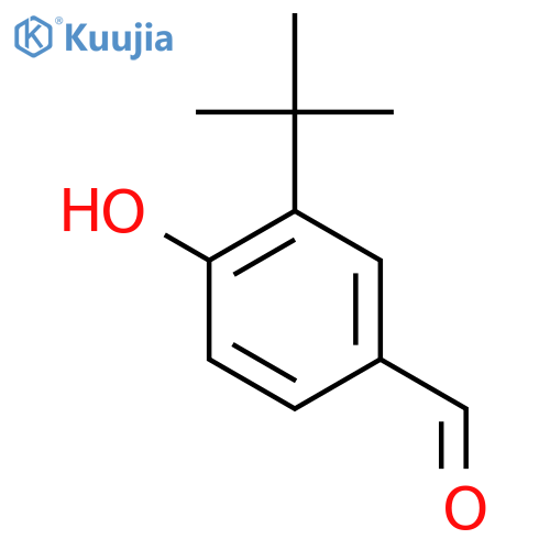 3-tert-butyl-4-hydroxybenzaldehyde structure