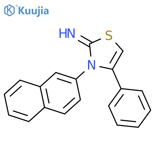 2(3H)-THIAZOLIMINE, 3-(2-NAPHTHALENYL)-4-PHENYL- structure