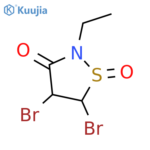 3-Isothiazolidinone, 4,5-dibromo-2-ethyl-, 1-oxide structure