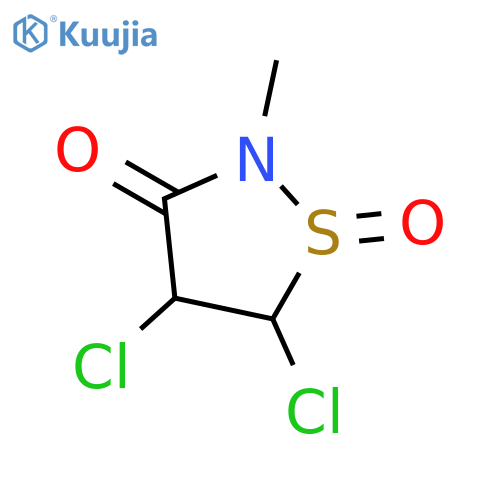 3-ISOTHIAZOLIDINONE, 4,5-DICHLORO-2-METHYL-, 1-OXIDE structure