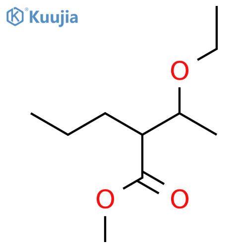 PENTANOIC ACID, 2-(1-ETHOXYETHYL)-, METHYL ESTER structure