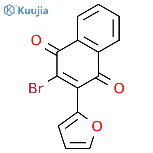 1,4-Naphthalenedione, 2-bromo-3-(2-furanyl)- structure