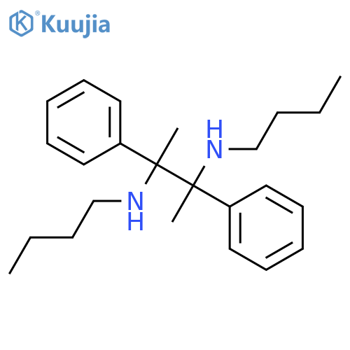 2,3-Butanediamine, N,N'-dibutyl-2,3-diphenyl- structure