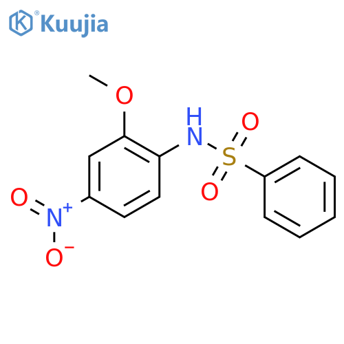 Benzenesulfonamide, N-(2-methoxy-4-nitrophenyl)- structure