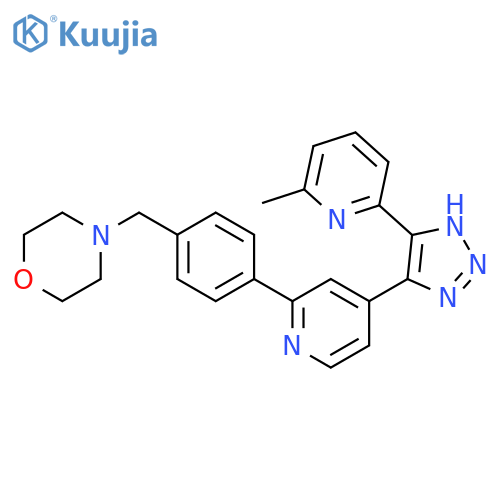 Morpholine,4-[[4-[4-[5-(6-methyl-2-pyridinyl)-1H-1,2,3-triazol-4-yl]-2-pyridinyl]phenyl]methyl]- structure