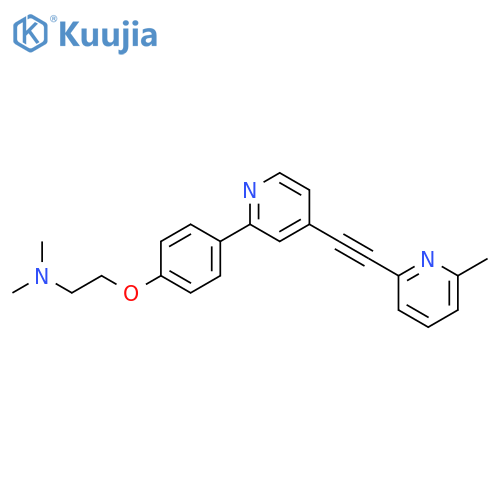 Ethanamine,N,N-dimethyl-2-[4-[4-[(6-methyl-2-pyridinyl)ethynyl]-2-pyridinyl]phenoxy]- structure