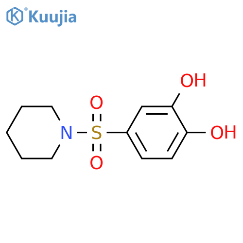 Piperidine, 1-[(3,4-dihydroxyphenyl)sulfonyl]- structure