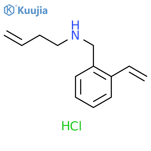 Benzenemethanamine, N-3-butenyl-2-ethenyl-, hydrochloride structure