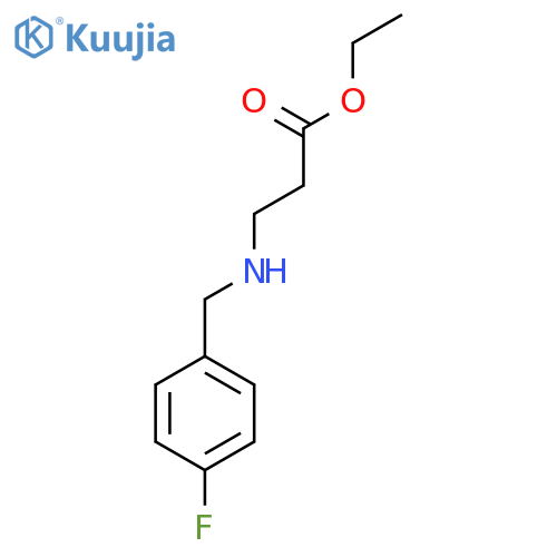 3-(4-Fluoro-benzylamino)-propionic acid ethyl ester structure