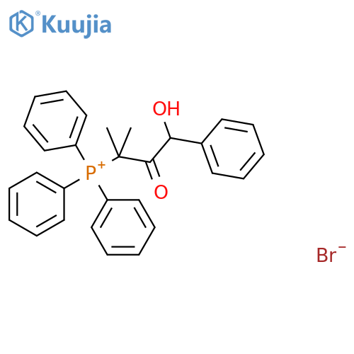 Phosphonium, (3-hydroxy-1,1-dimethyl-2-oxo-3-phenylpropyl)triphenyl-,bromide structure