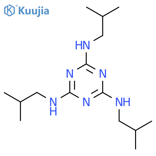 N2,N4,N6-tris(2-methylpropyl)-1,3,5-triazine-2,4,6-triamine structure