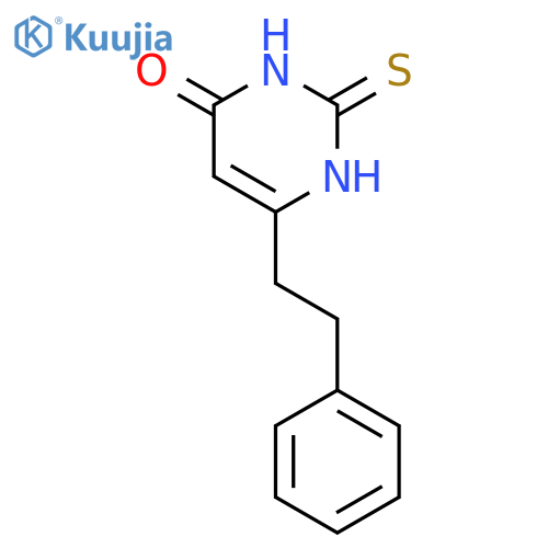 2-mercapto-6-phenethylpyrimidin-4-ol structure