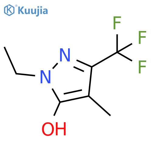 1H-Pyrazol-5-ol, 1-ethyl-4-methyl-3-(trifluoromethyl)- structure