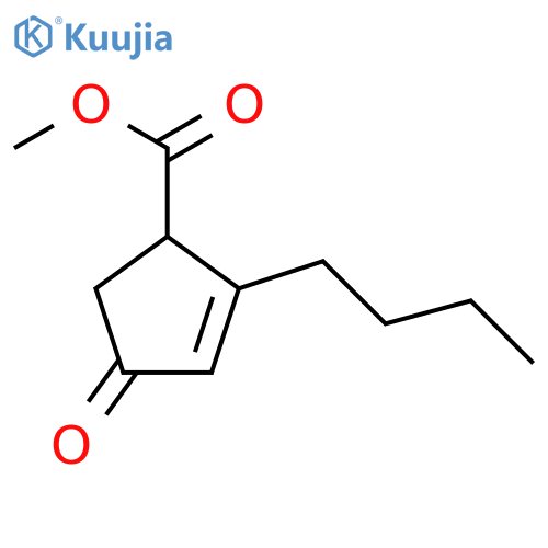 2-Cyclopentene-1-carboxylicacid,2-butyl-4-oxo-,methylester(9CI) structure