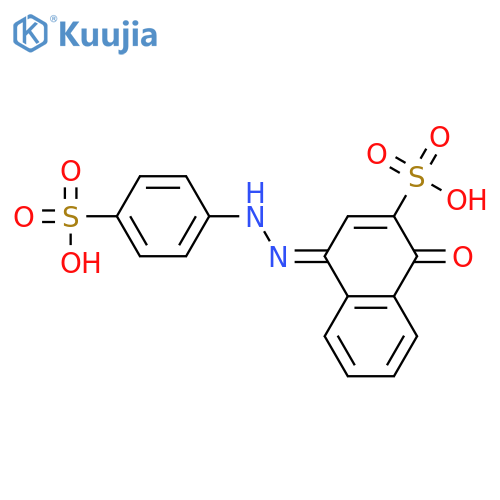 2-Naphthalenesulfonic acid,1,4-dihydro-1-oxo-4-[(4-sulfophenyl)hydrazono]- structure