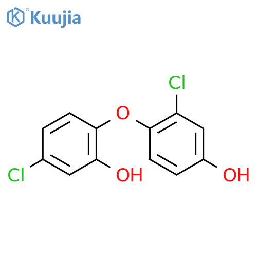 Phenol, 5-chloro-2-(2-chloro-4-hydroxyphenoxy)- structure